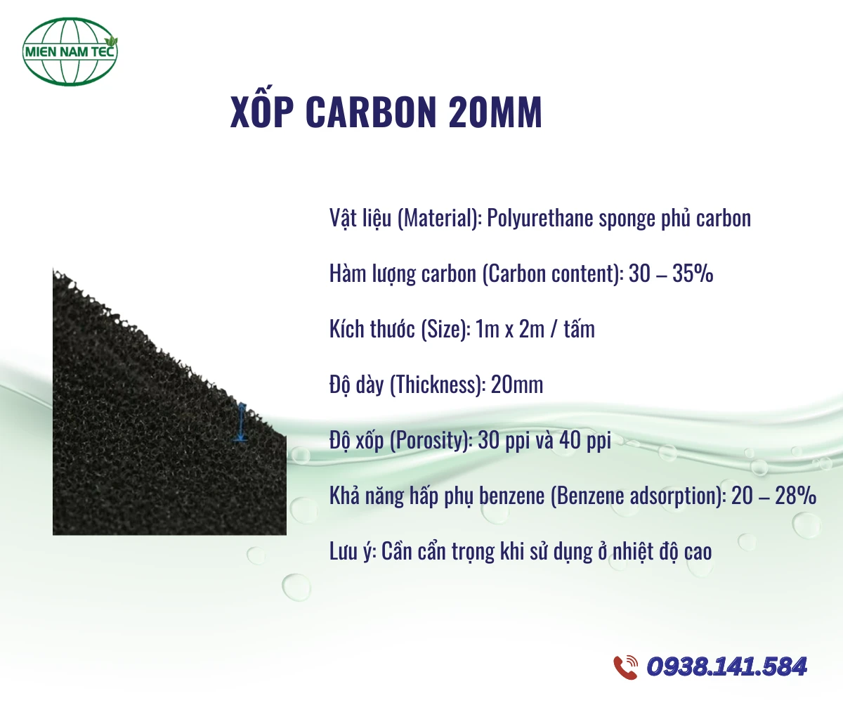Xốp carbon 20 mm