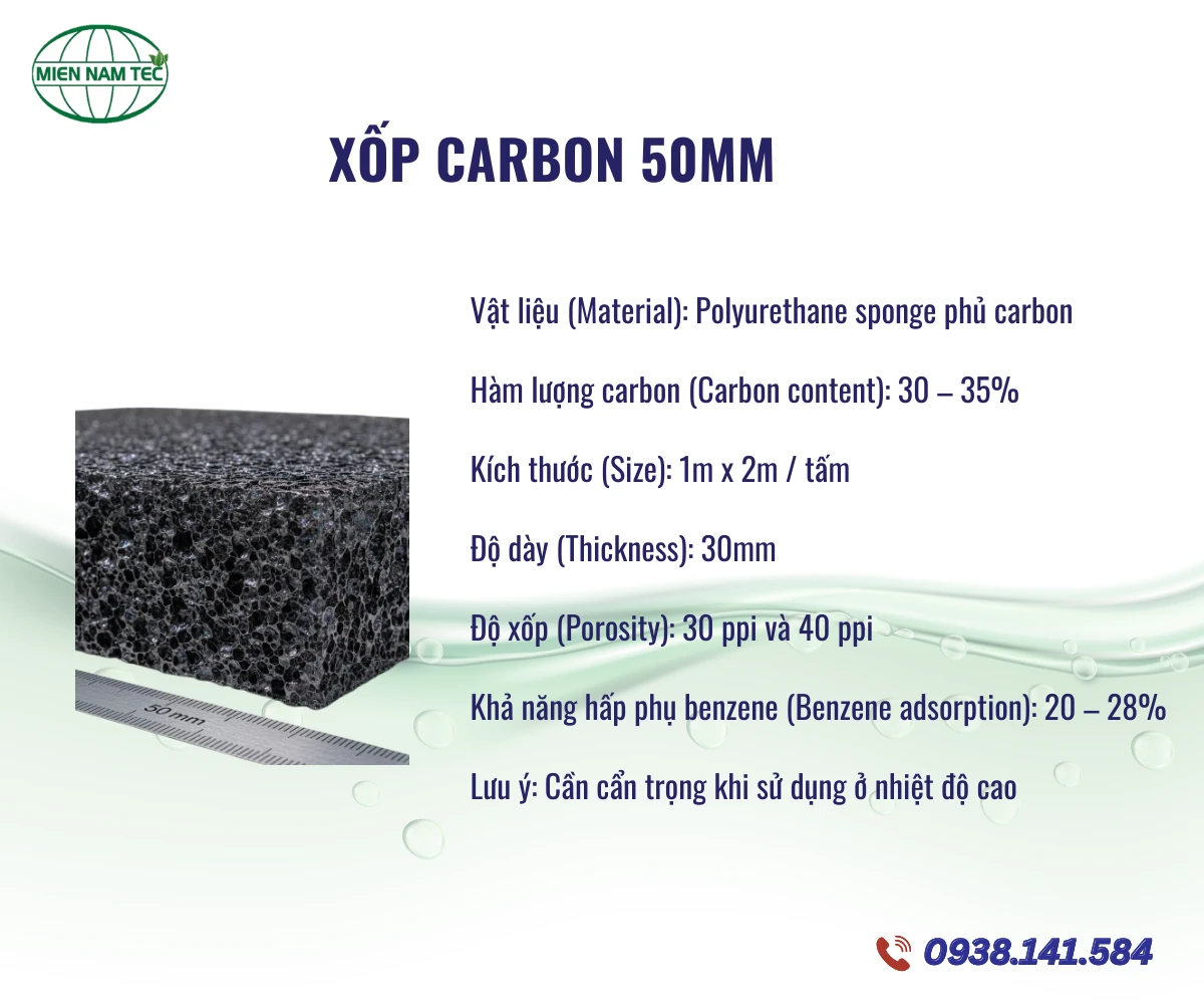 Xốp carbon 50mm