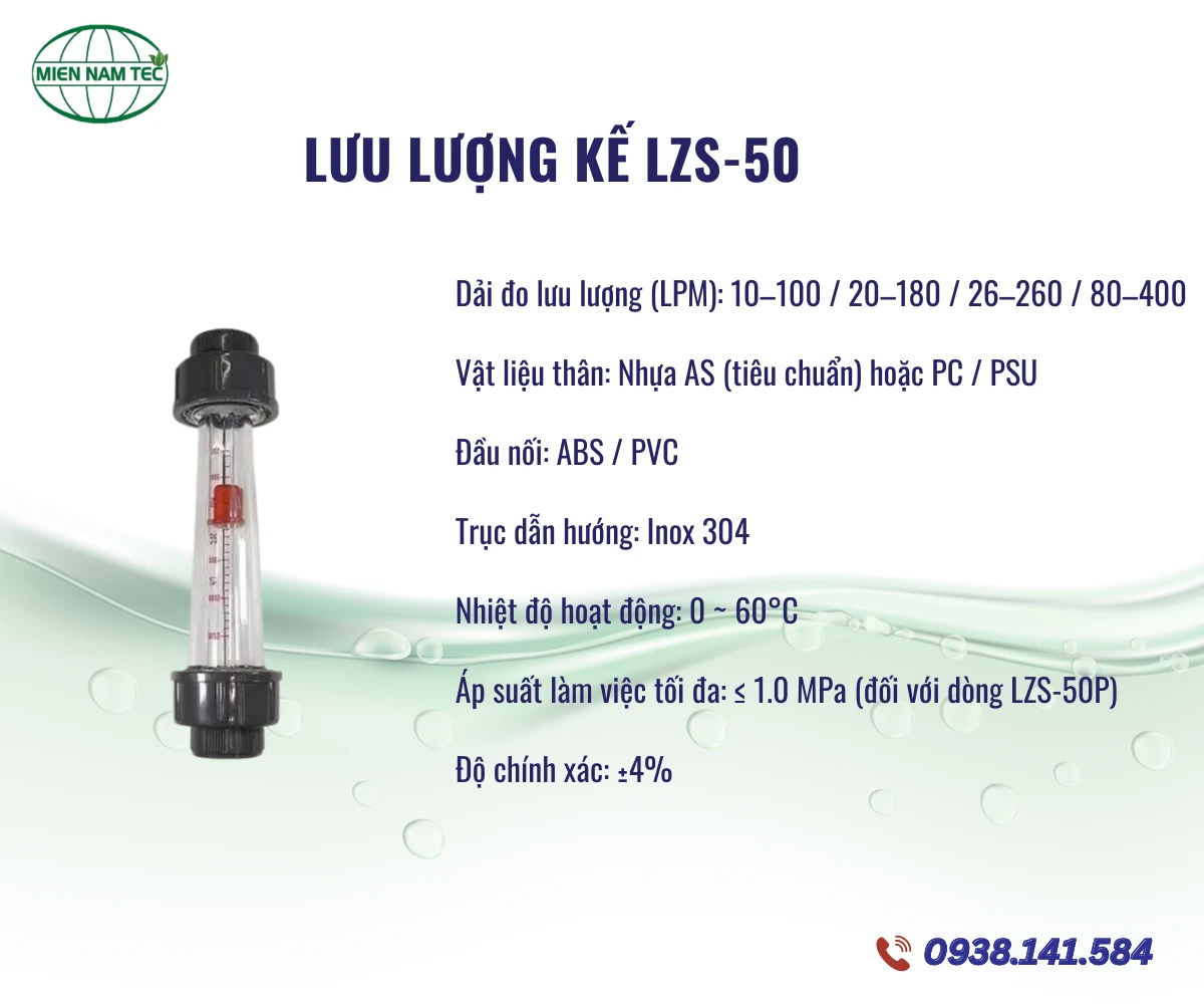 Lưu lượng kế LZS-50