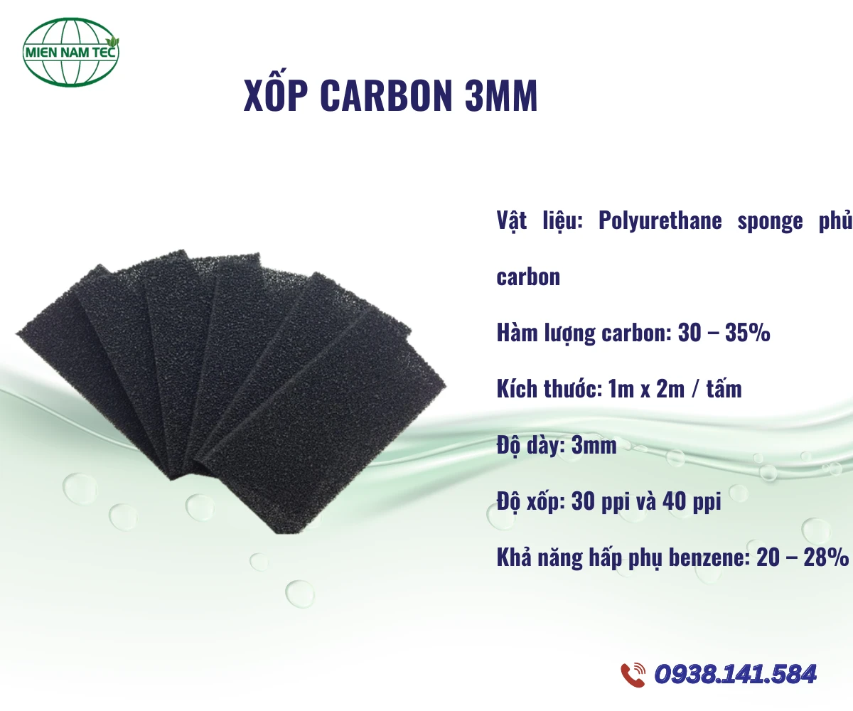 Xốp Carbon 3mm