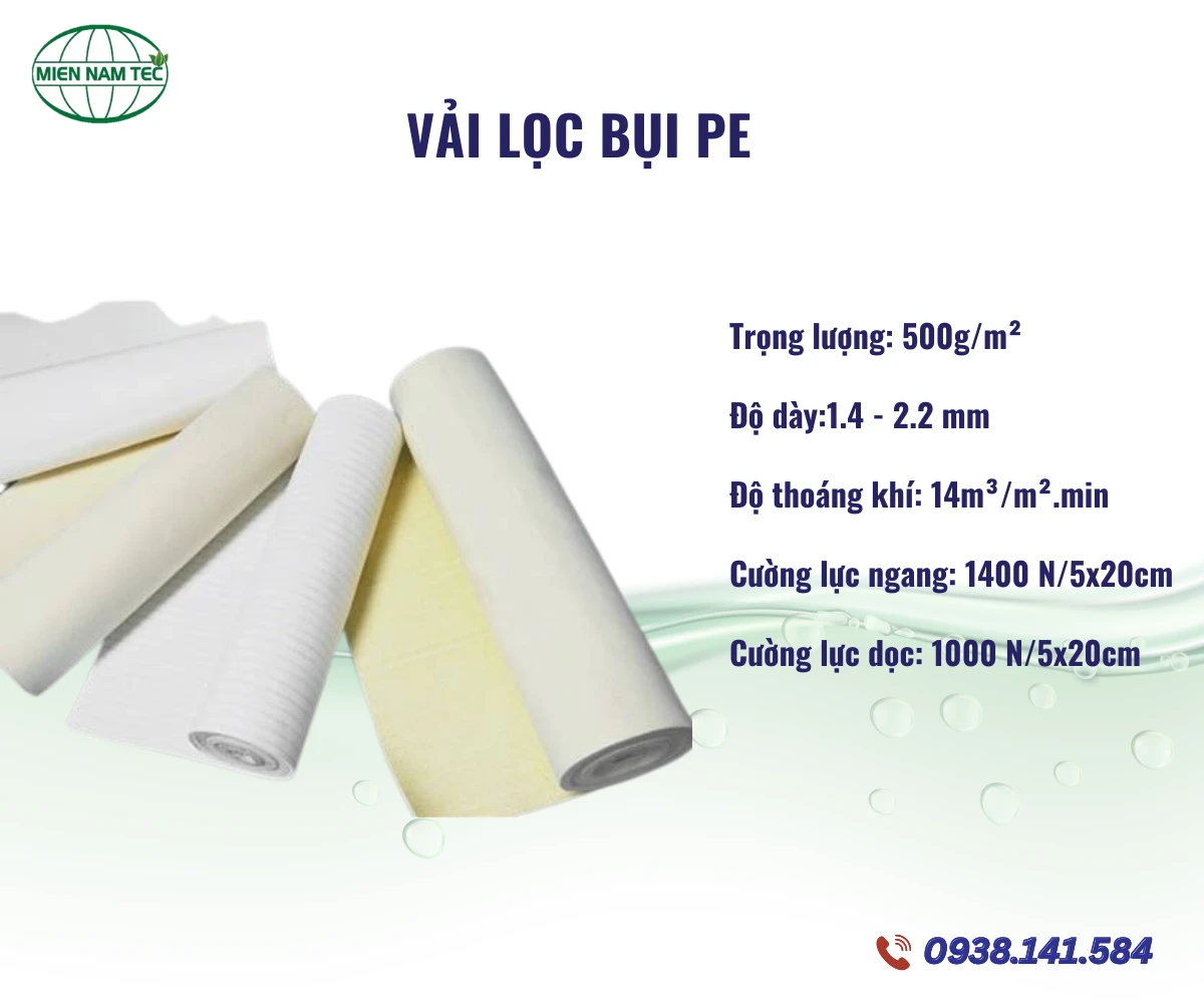 Vải Lọc Bụi PE