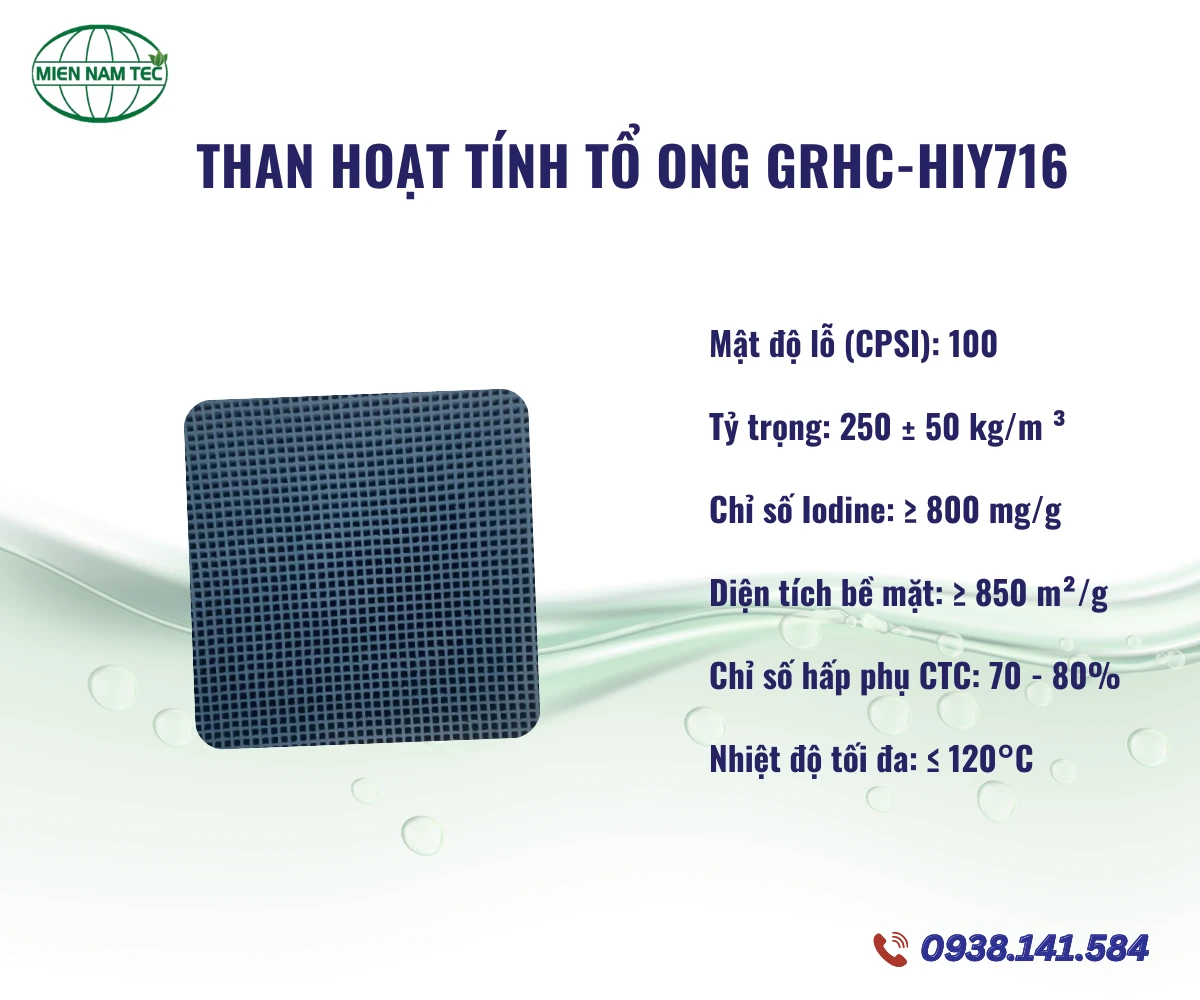 Than hoạt tính tổ ong GRHC-HIY716