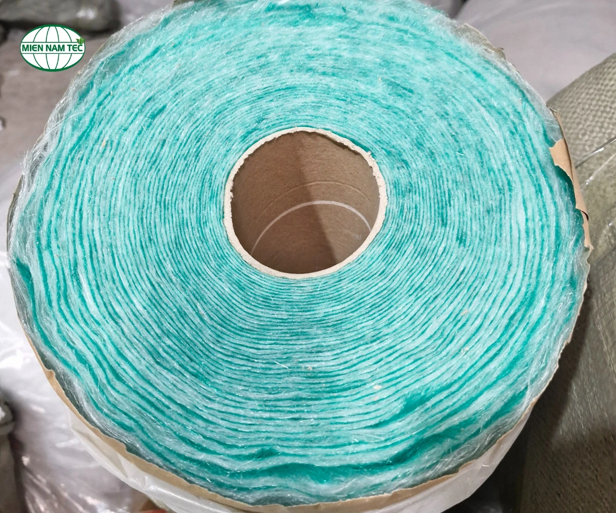 Cận cảnh bông lọc bụi sợi thủy tinh