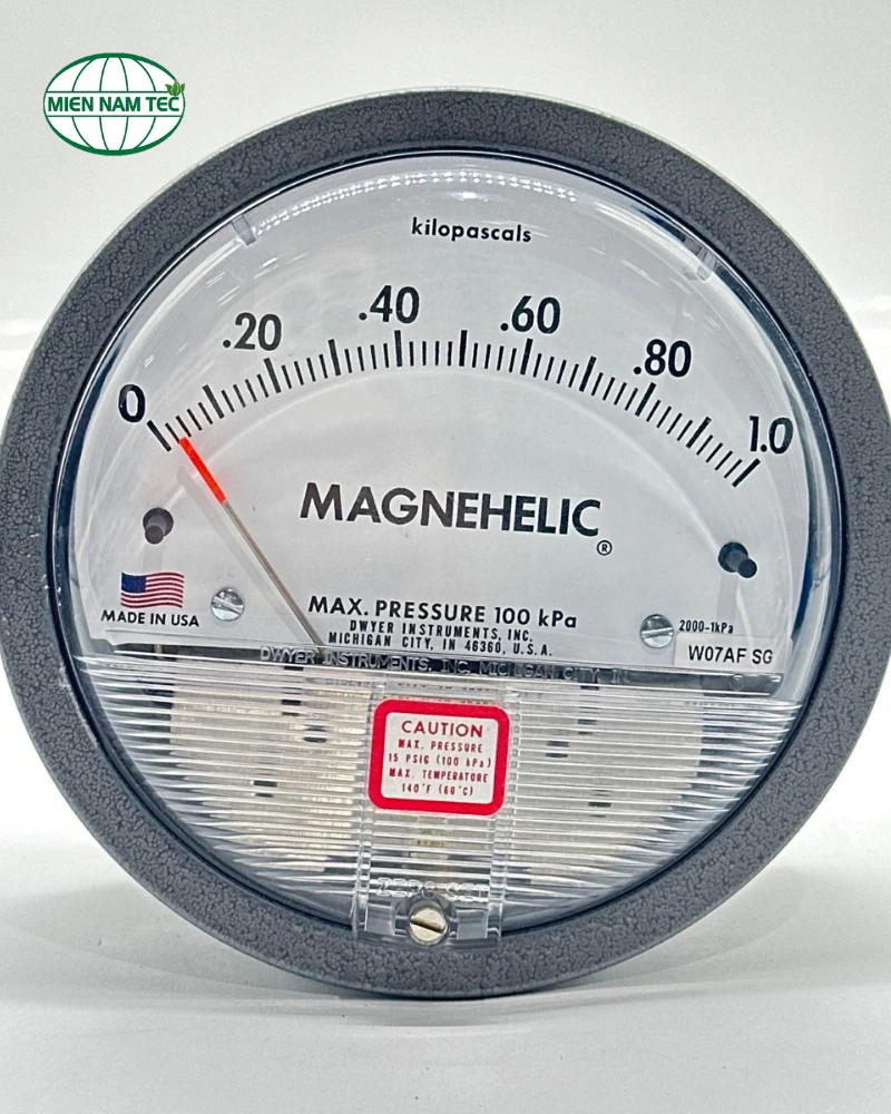 Các thông số kỹ thuật của đồng hồ áp 2000-1KPA