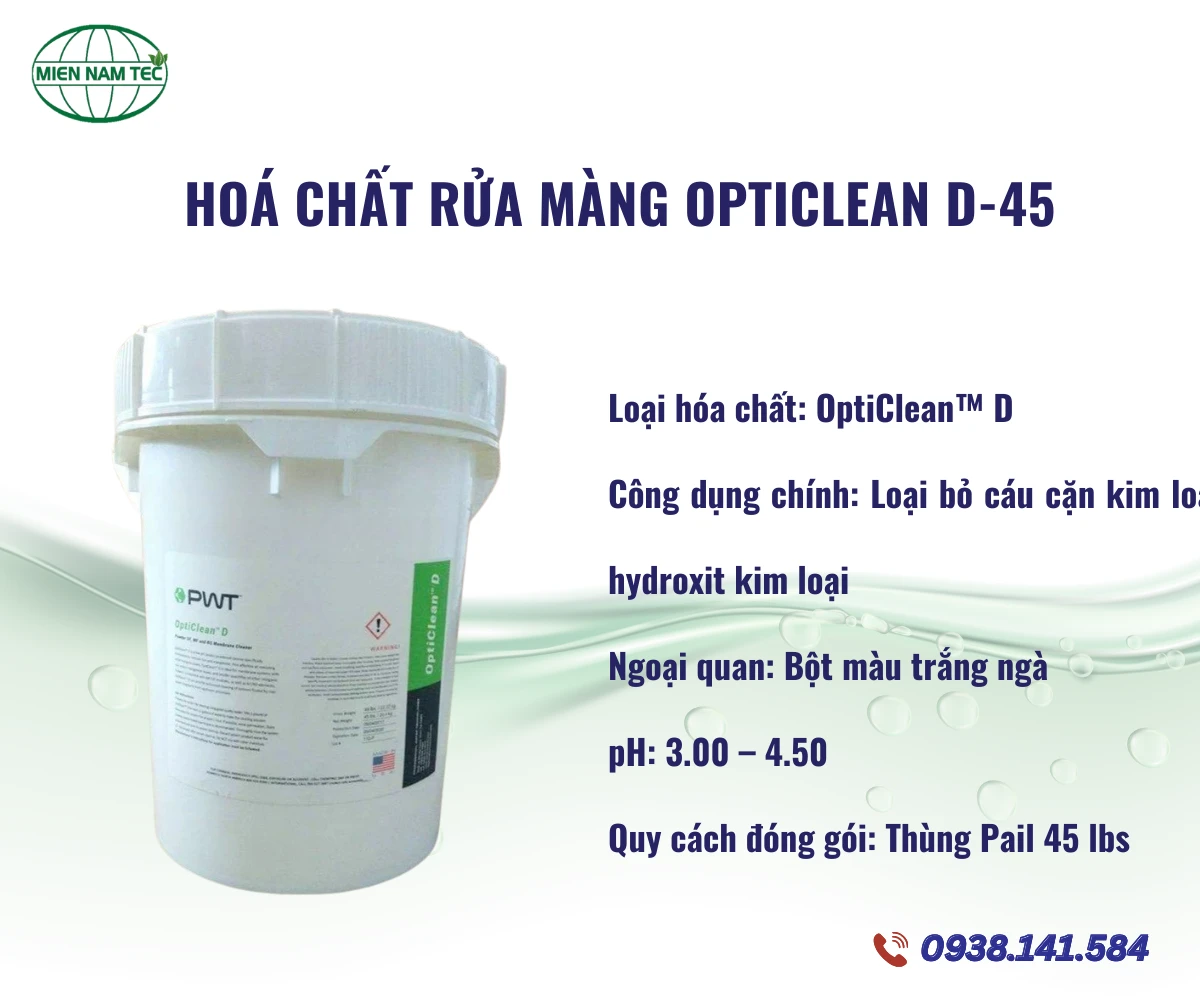 Hoá Chất Rửa Màng OPTICLEAN D-45