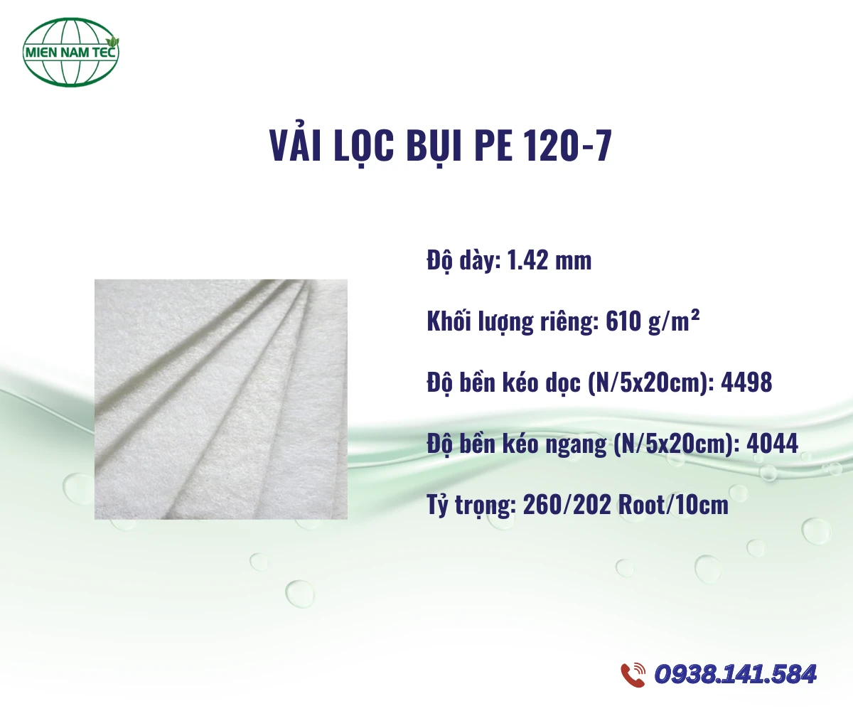 Vải Lọc Bụi PE 120-7
