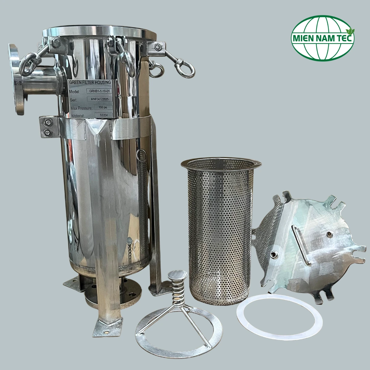 bình lọc túi inox 304 size 1