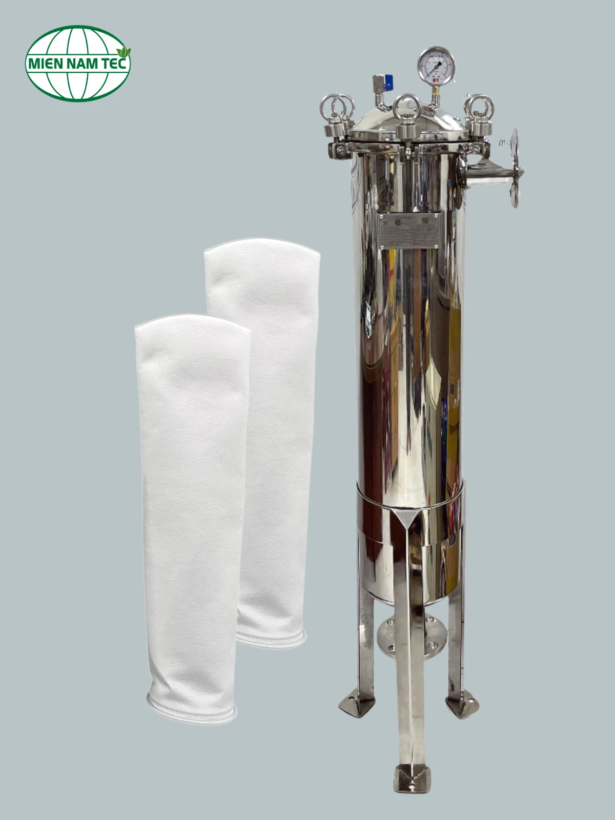 bình lọc túi inox 304 size 2