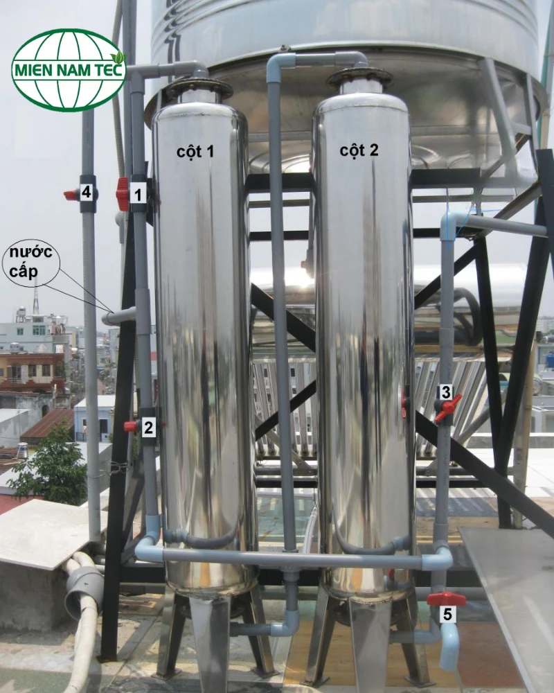 Ứng dụng của cột lọc inox trong hệ thống xử lý nước