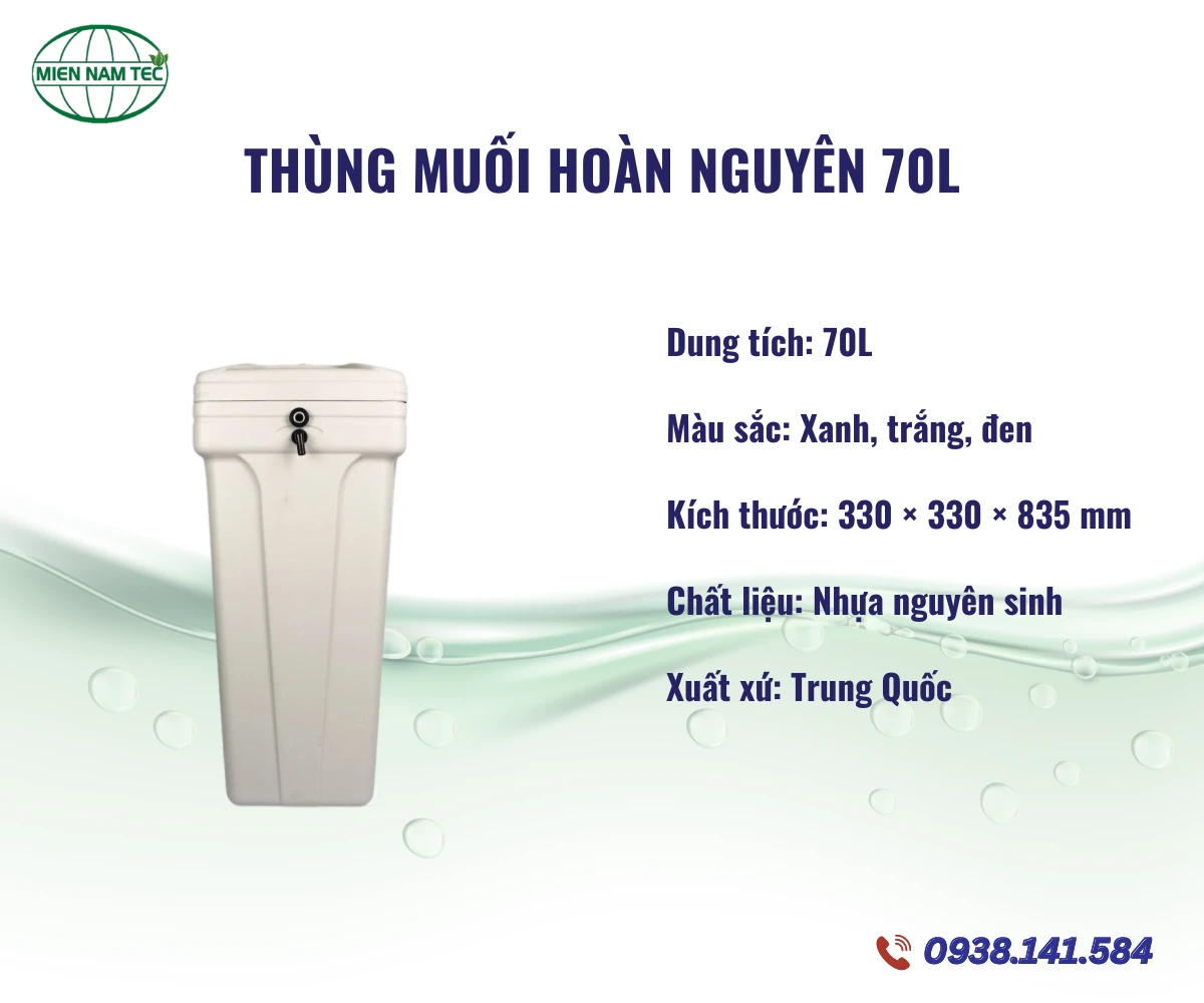 Thùng Muối Hoàn Nguyên 70L