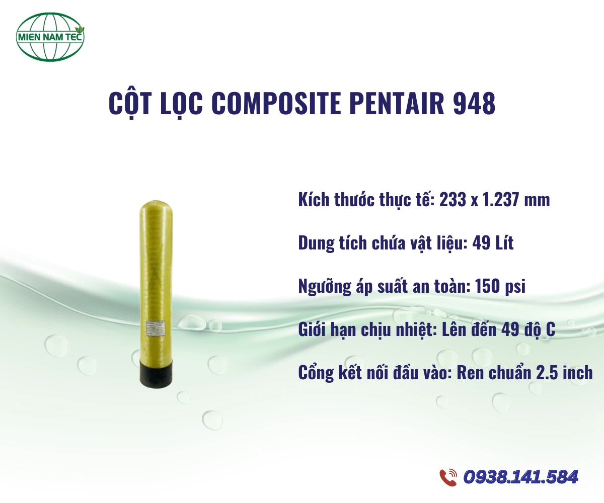 Cột Lọc Composite Pentair 948