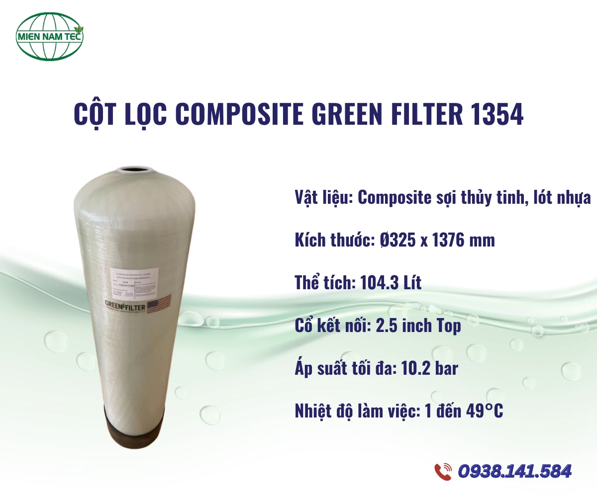Cột Lọc Composite Green Filter 1354