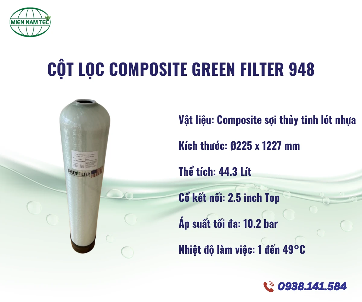 Cột Lọc Composite Green Filter 948