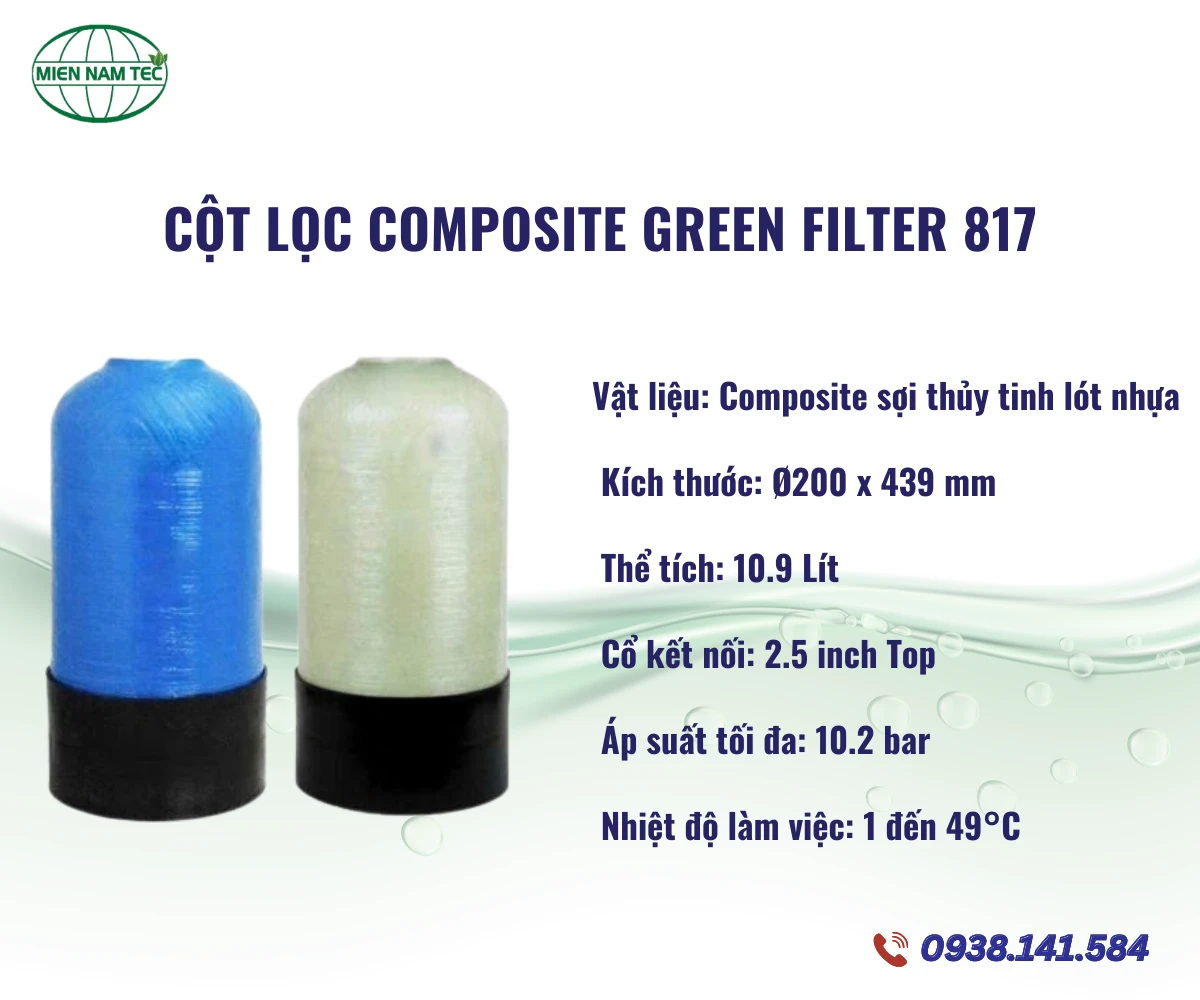 Cột Lọc Composite Green Filter 817