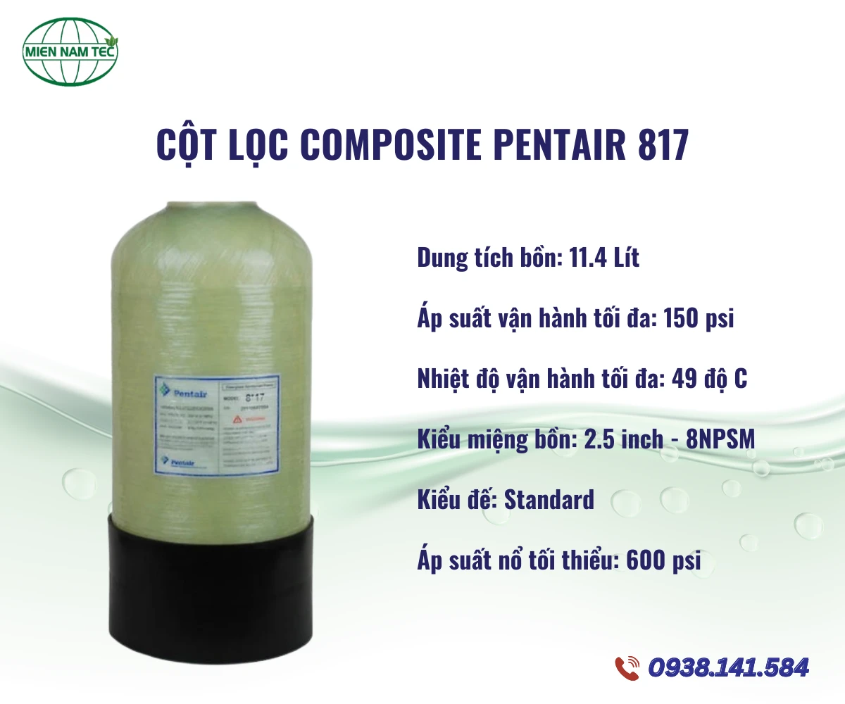 Cột Lọc Composite Pentair 817