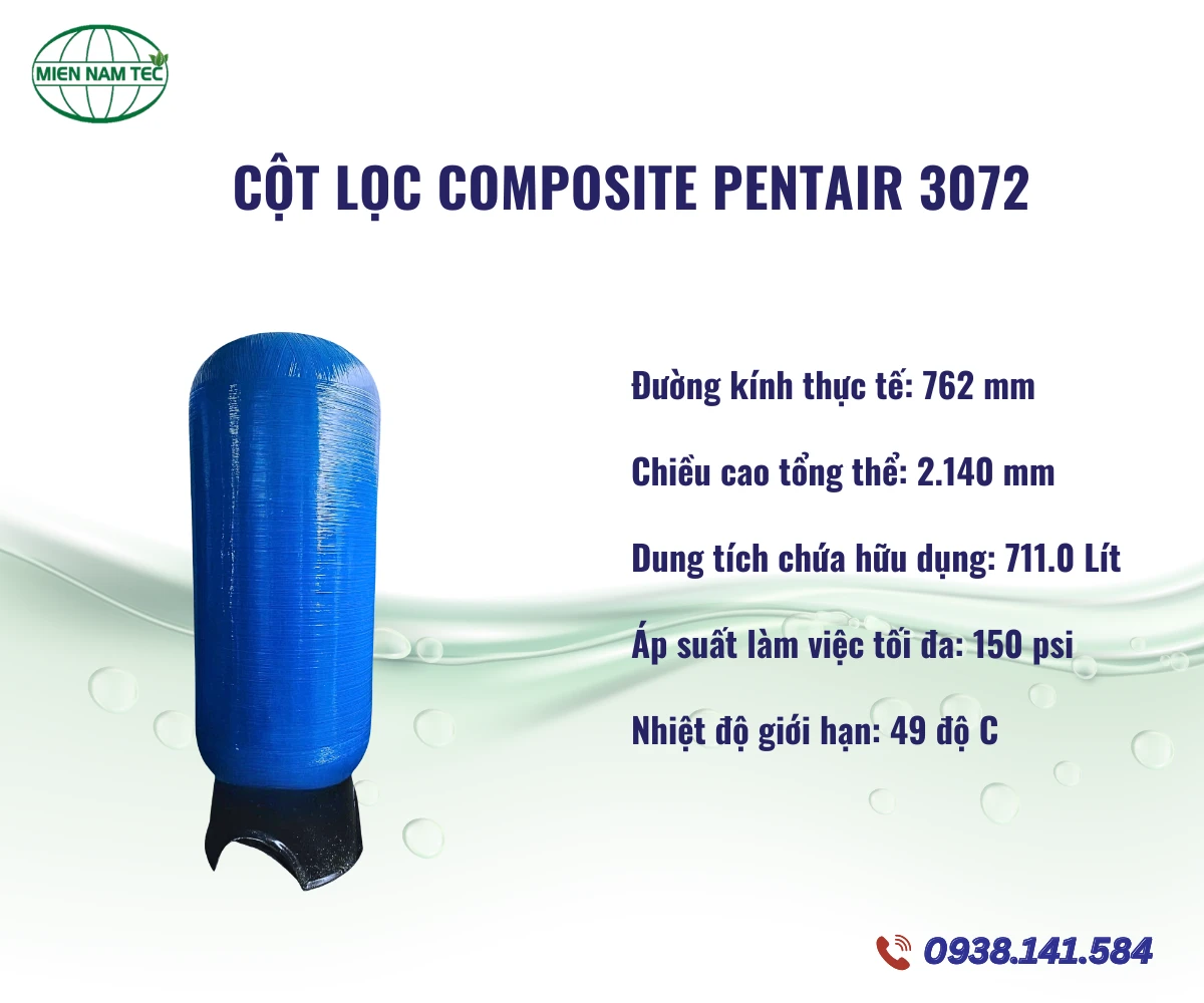 Cột Lọc Composite Pentair 3072