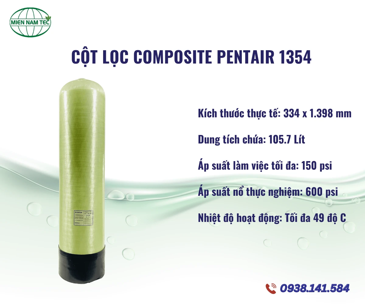 Cột Lọc Composite Pentair 1354