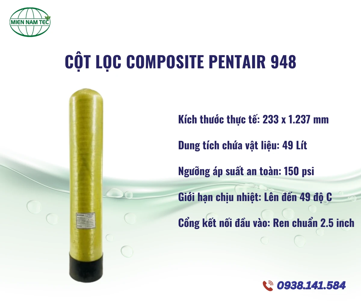 Cột Lọc Composite Pentair 948
