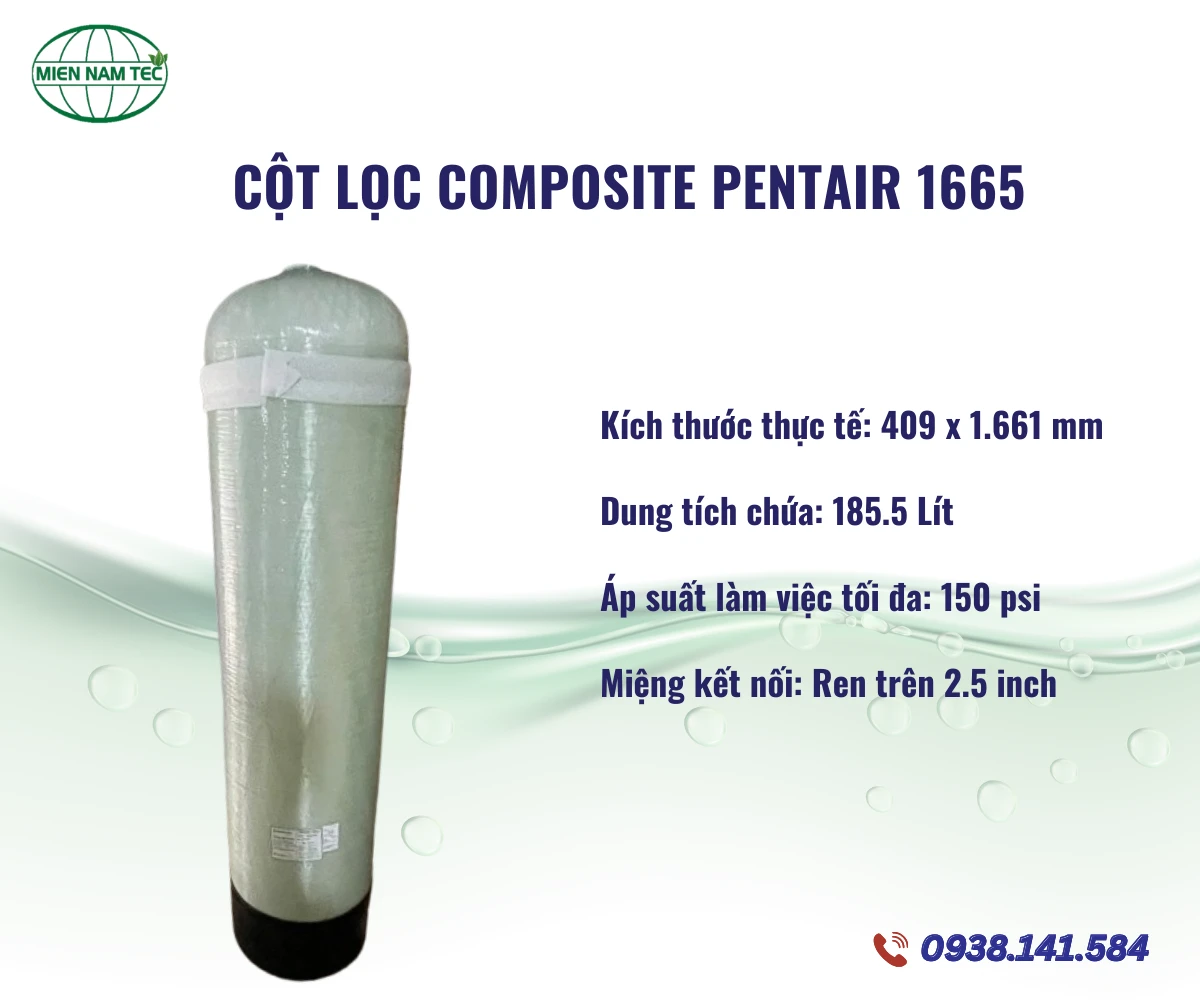 Cột Lọc Composite Pentair 1665