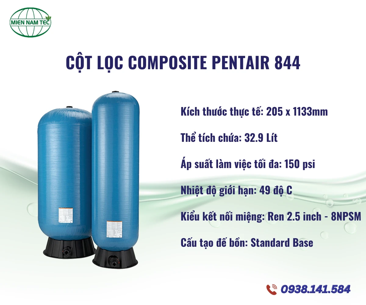 Cột Lọc Composite Pentair 844