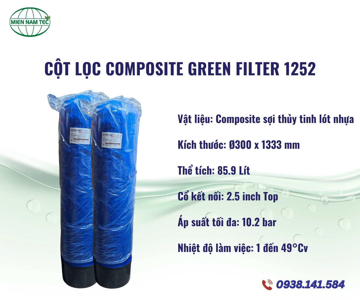 Cột Lọc Composite Green Filter 1252