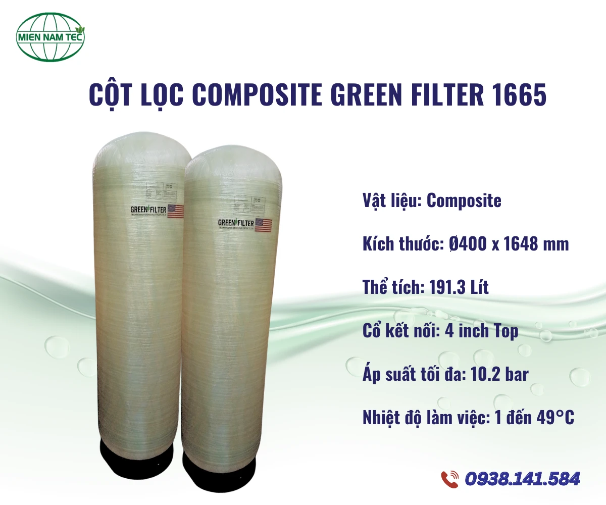 Cột Lọc composite Green Filter 1665
