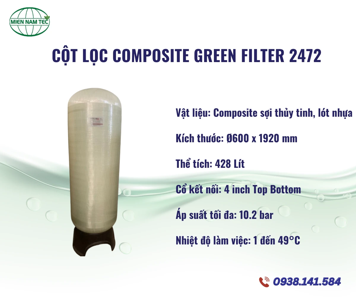 Cột Lọc Composite Green Filter 2472