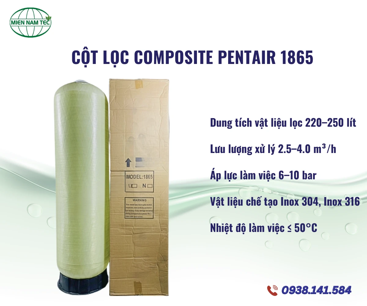 Cột Lọc Composite Pentair 1865