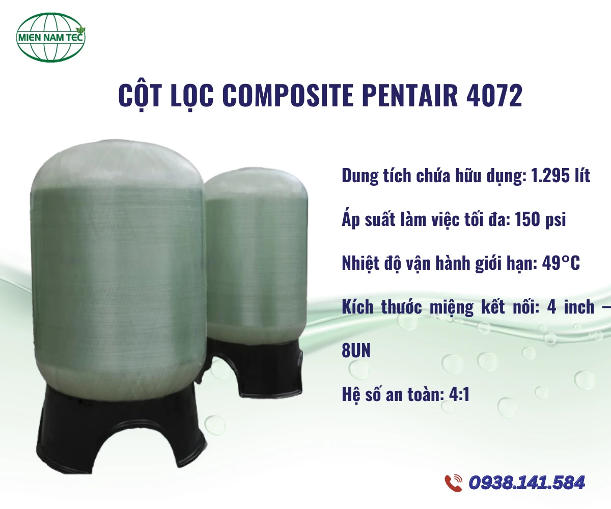 Cột Lọc Composite Pentair 4072