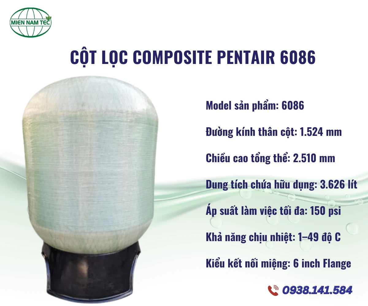 Cột Lọc Composite Pentair 6086