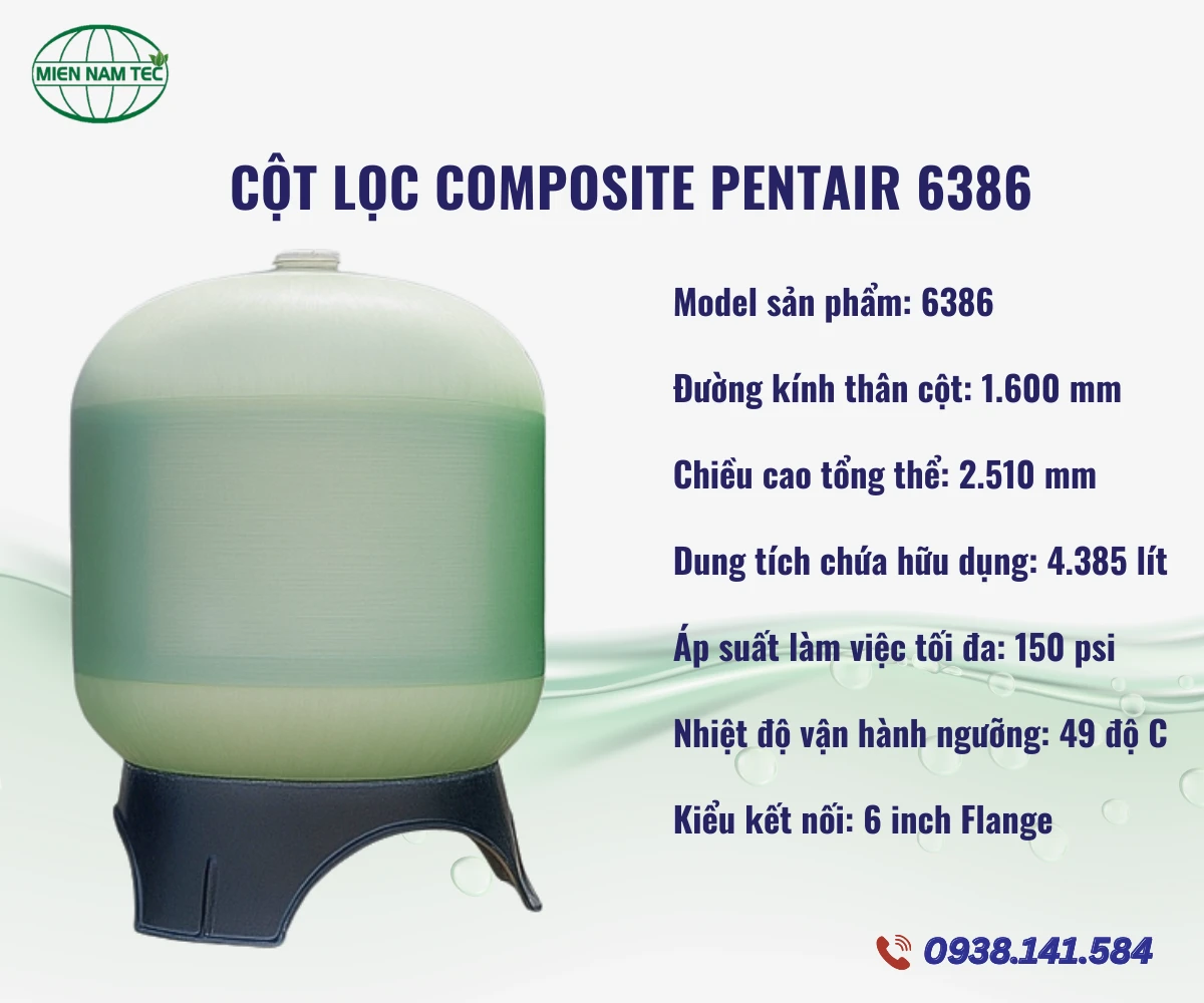 Cột Lọc Composite Pentair 6386