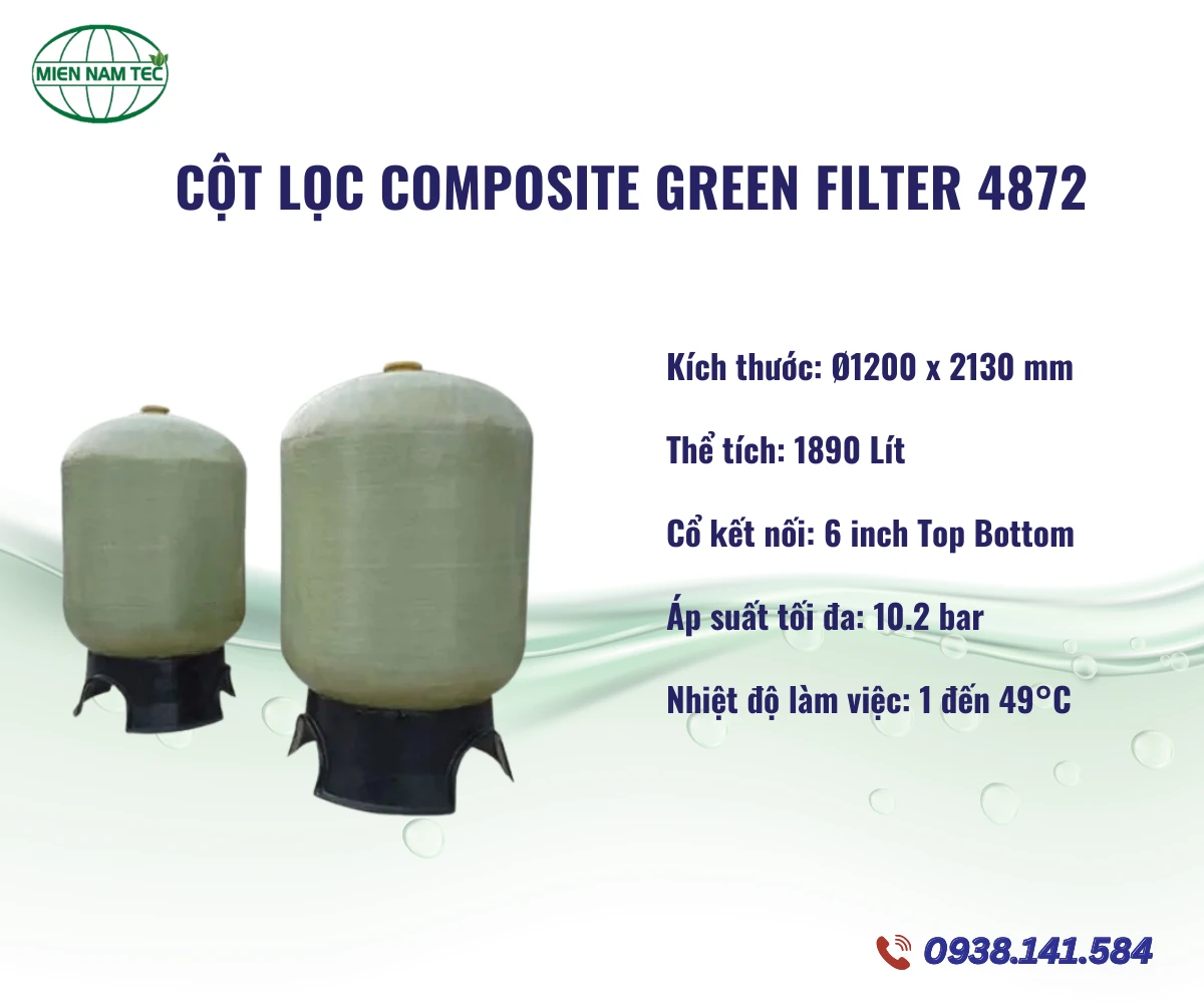 Cột Lọc Composite Green Filter 4872
