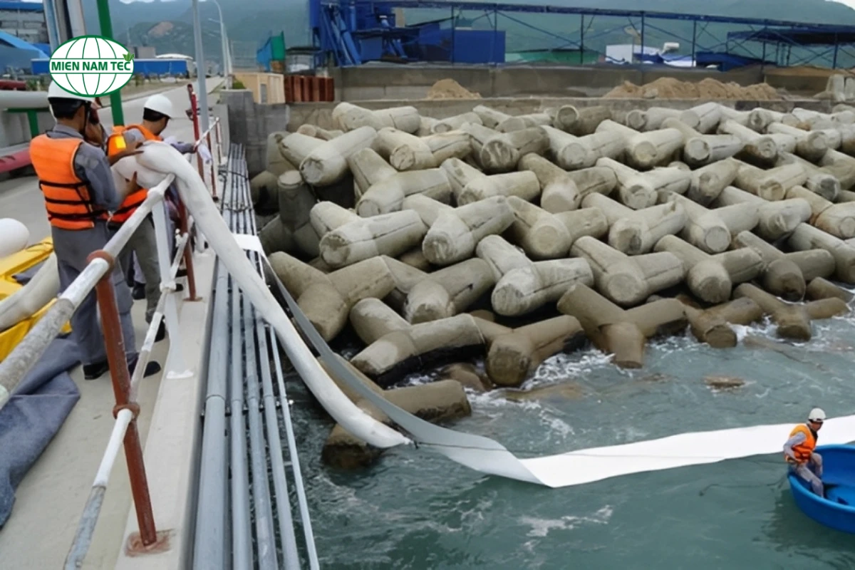 cuộn giấy thấm dầu