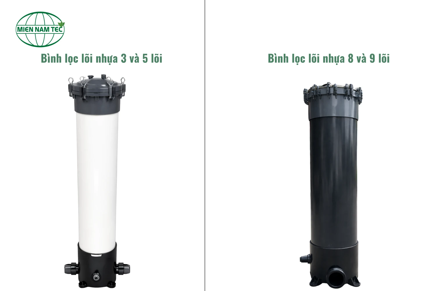 Bình lọc lõi nhựa UPVC 40 inch