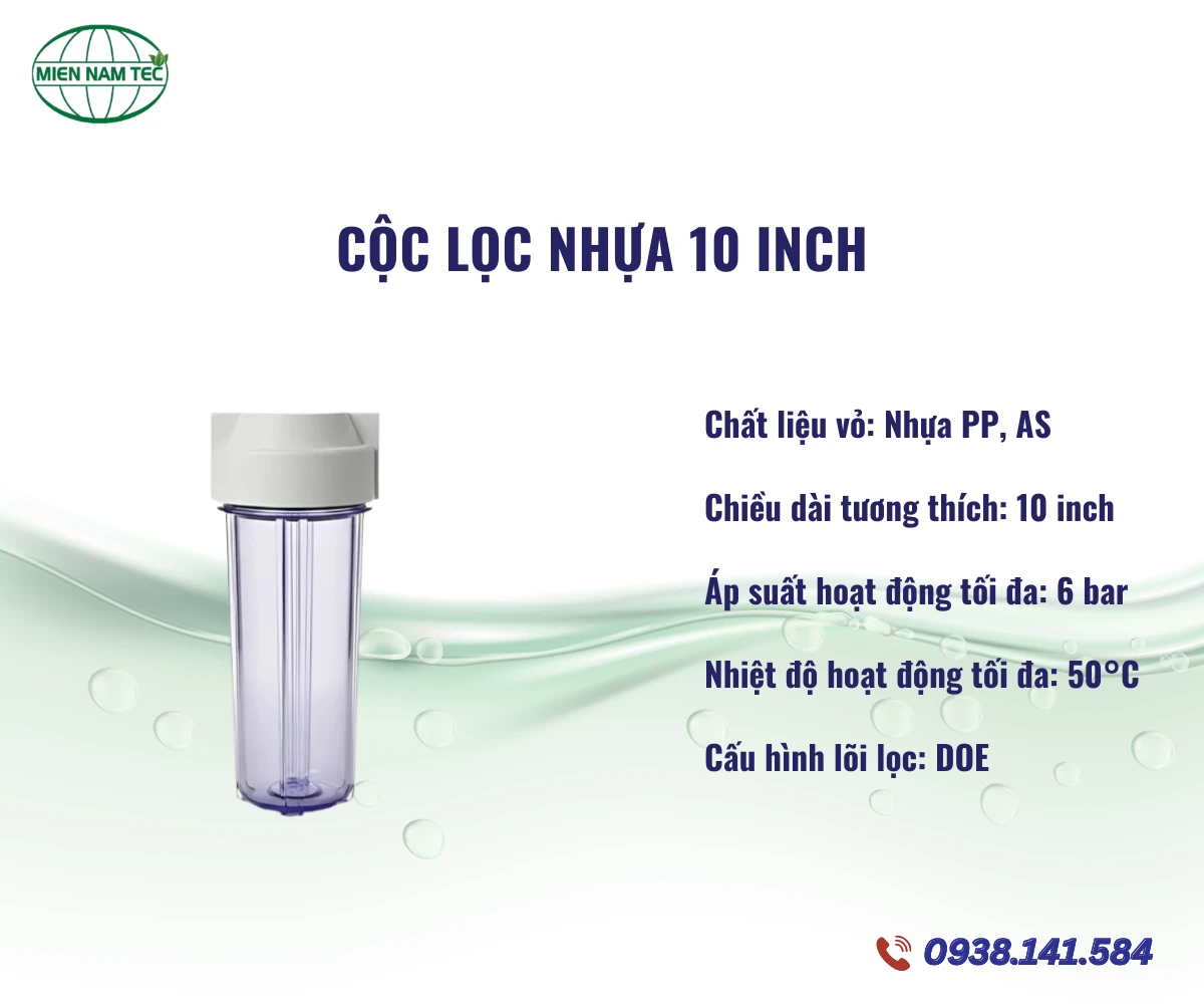 Cộc Lọc Nhựa 10 Inch