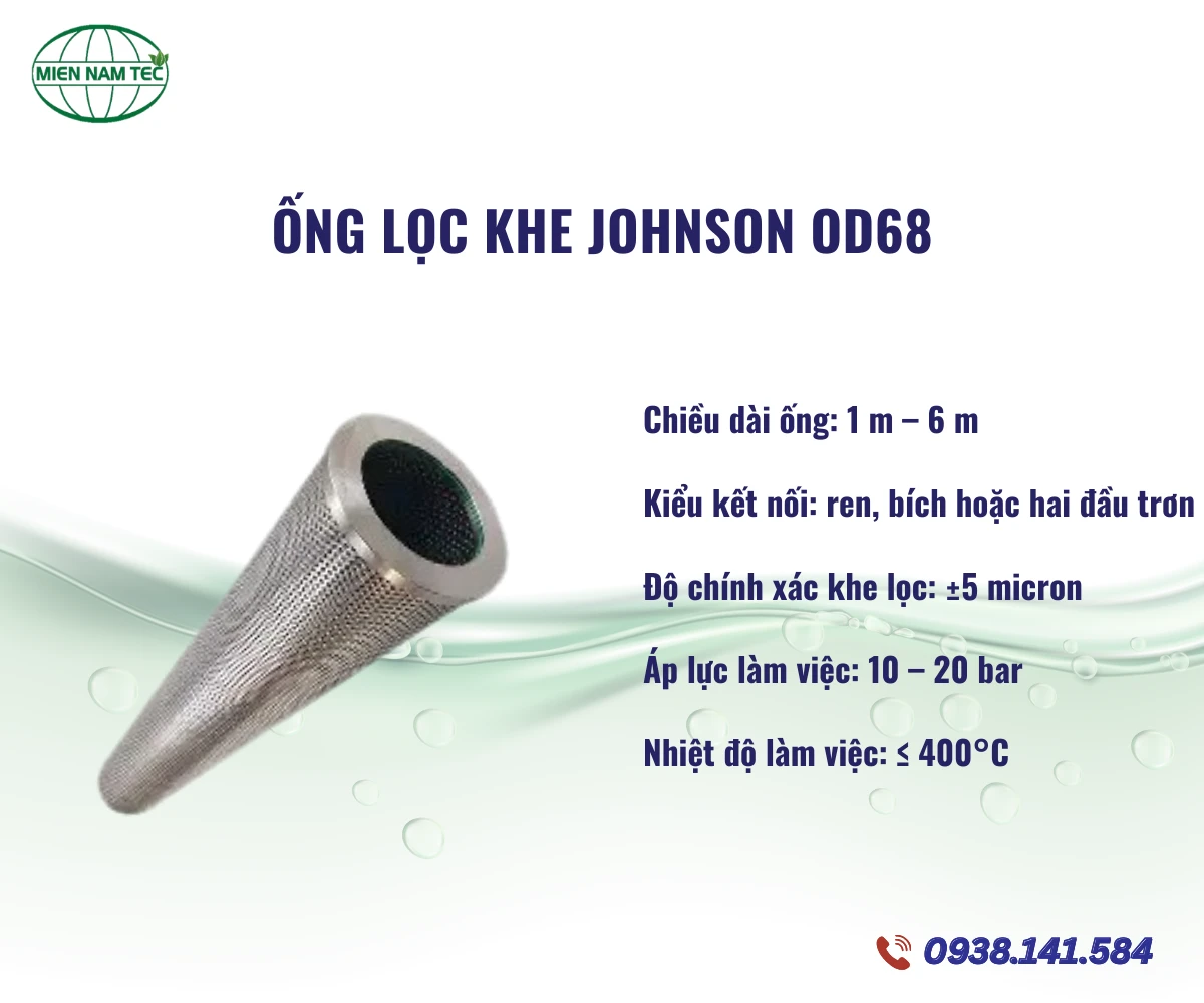 Ống Lọc Khe Johnson OD68