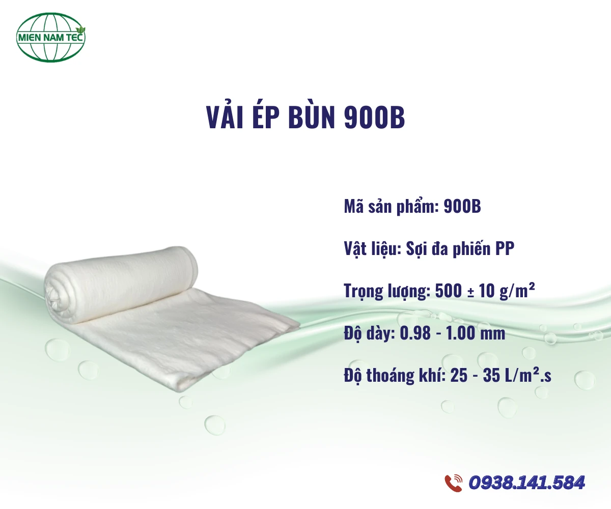 Vải Ép Bùn 900B