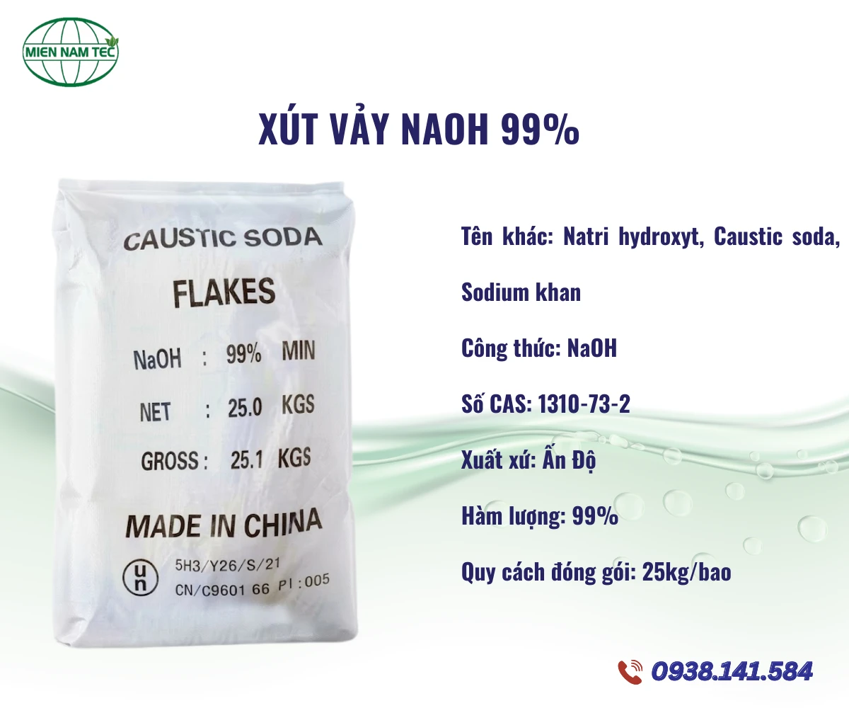 Xút NAOH công nghiệp 99% dạng rắn
