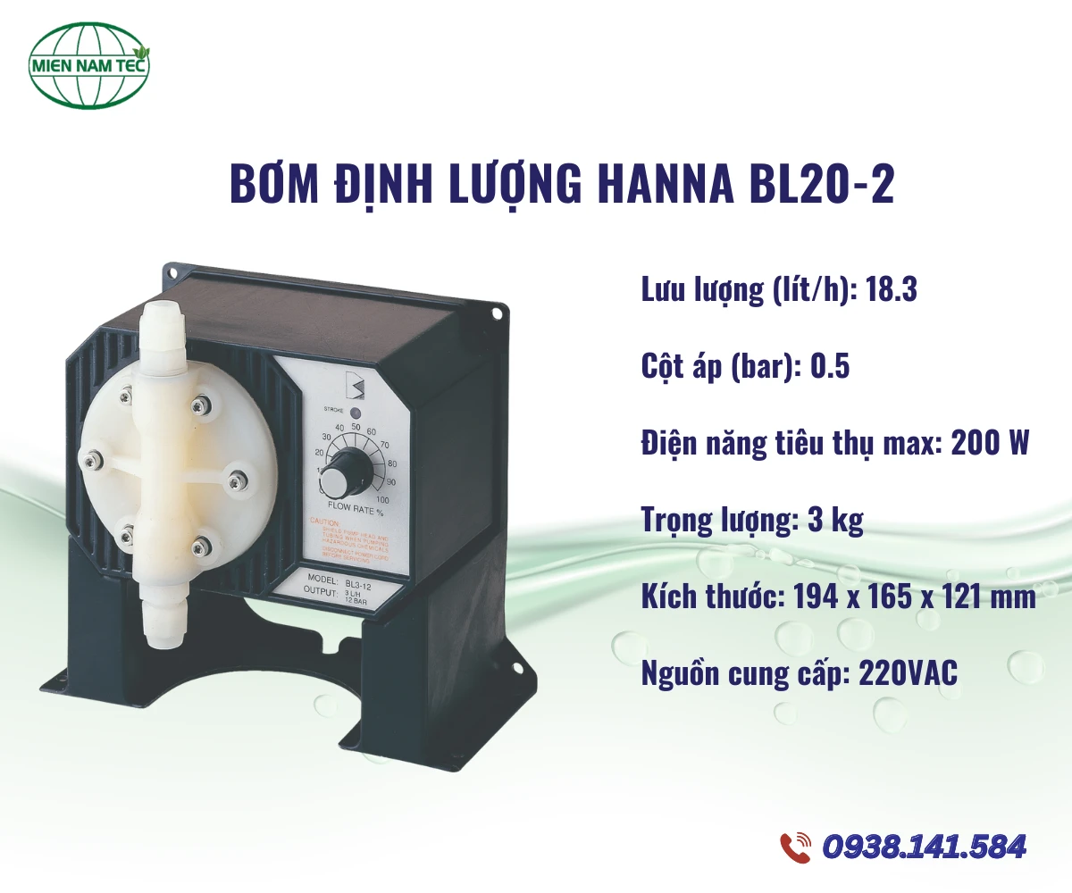 Bơm định lượng Hanna BL20-2