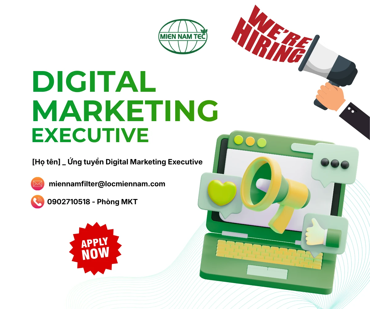 TUYỂN DỤNG DIGITAL MARKETING EXECUTIVE