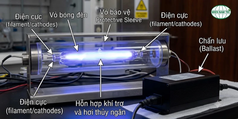 cấu tạo đèn UV