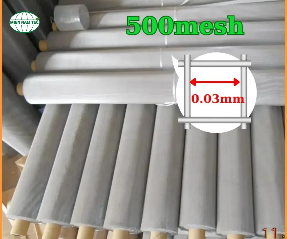 lưới inox 500 mesh