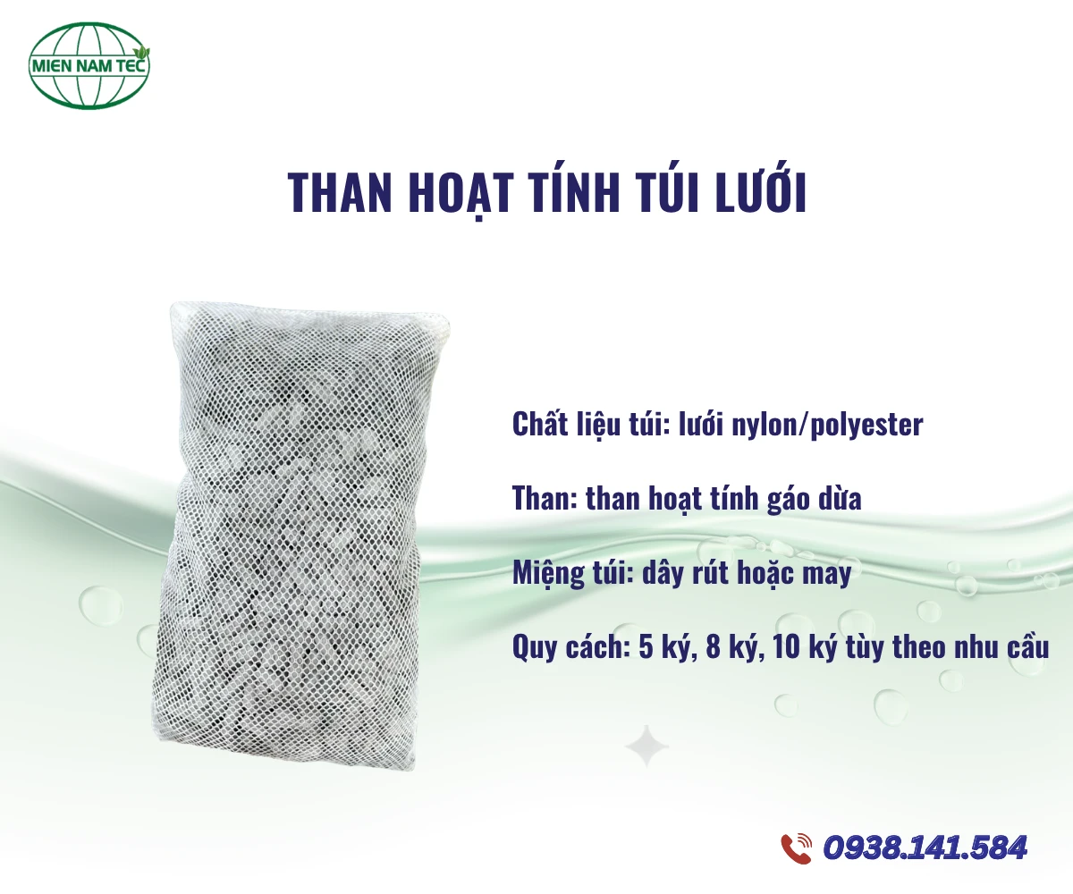 Than hoạt tính túi lưới