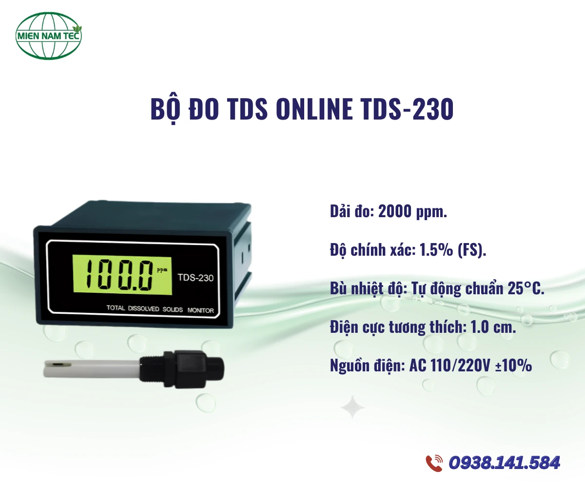 Bộ đo TDS online TDS-230