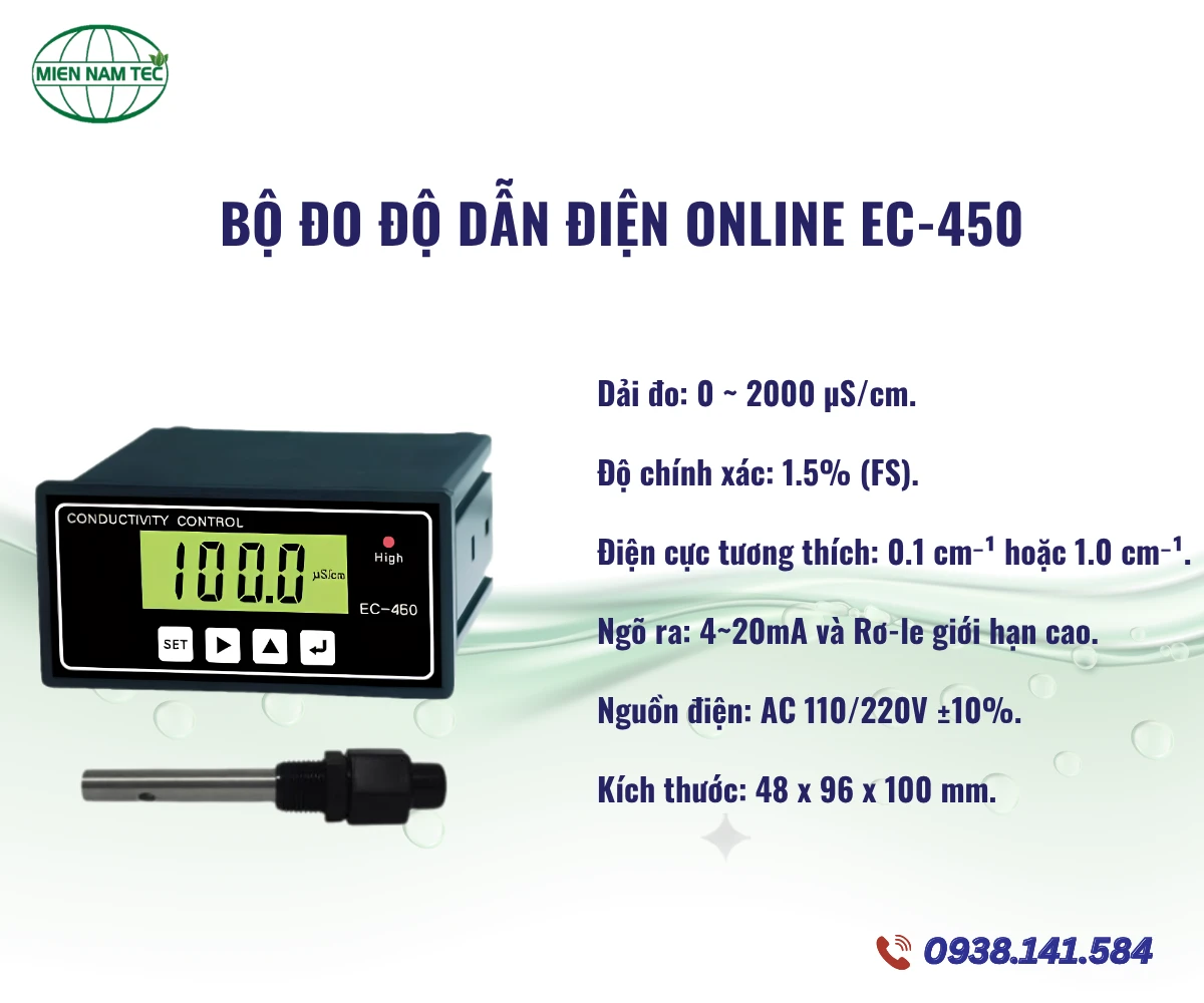 Bộ đo độ dẫn điện online EC-450