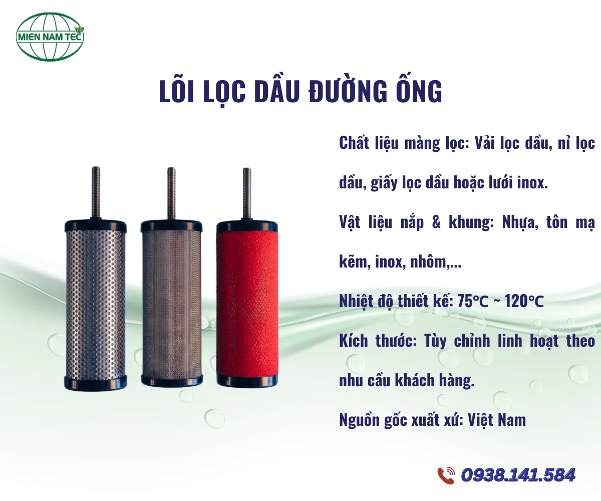 Lõi Lọc Dầu Đường Ống