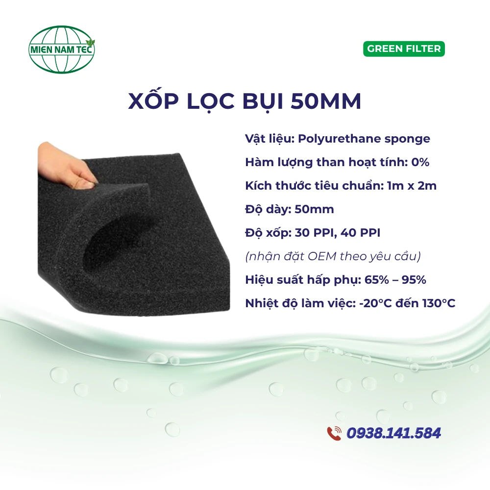 Xốp Lọc Bụi 50mm