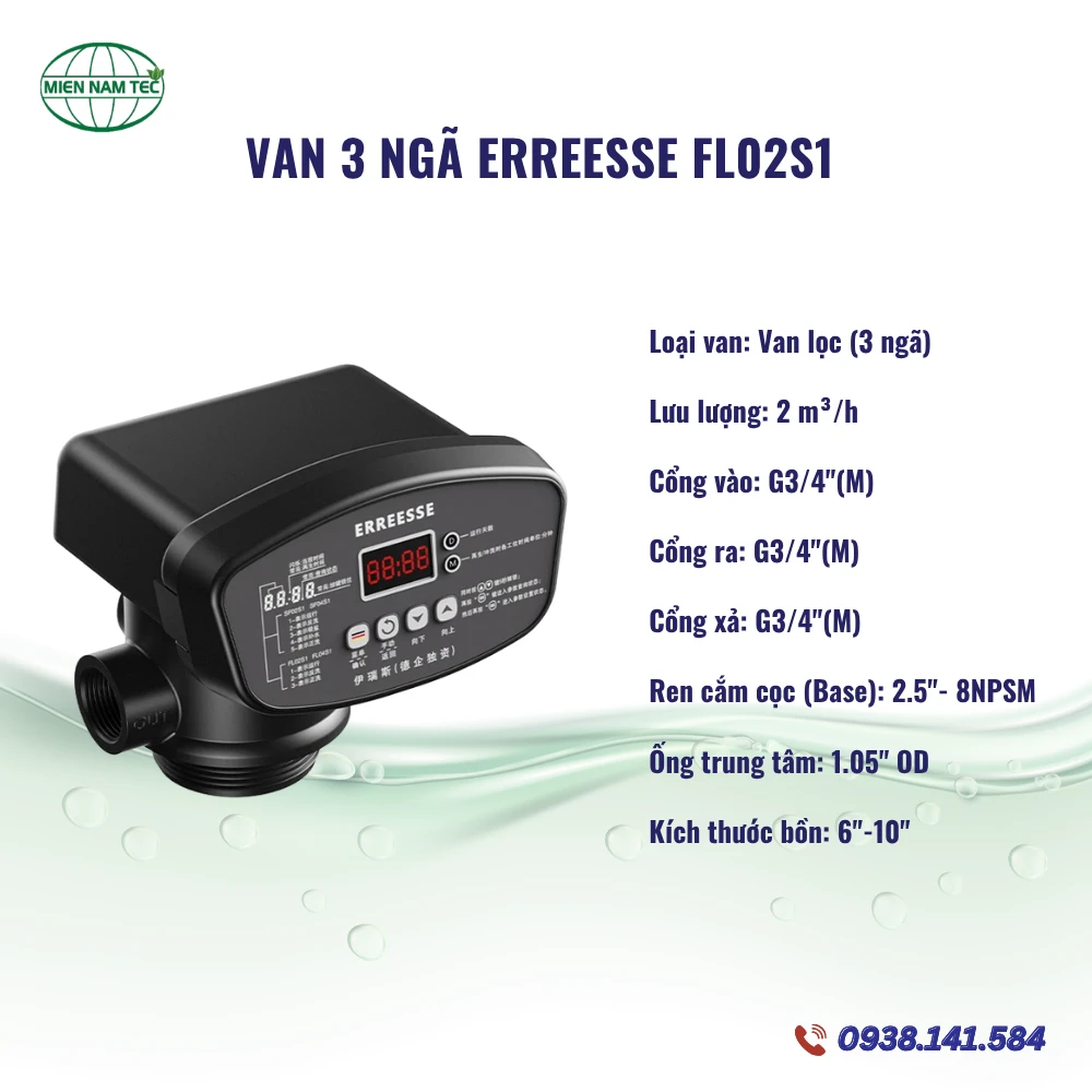 Van 3 Ngã ERREESSE FL02S1 - 2 m³/h