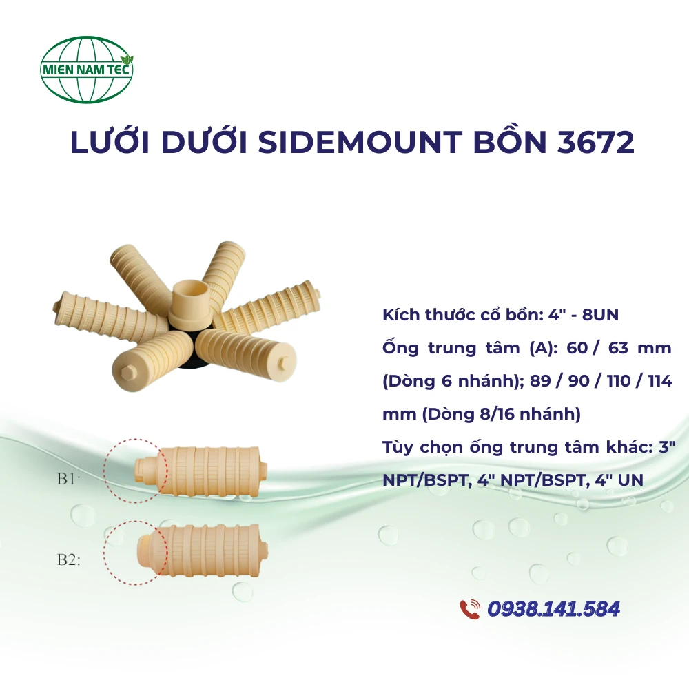 Lưới Dưới Sidemount Bồn 3672