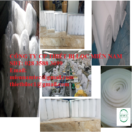 BÔNG LỌC BỤI TRONG NHÀ MÁY CHẾ BIẾN THỰC PHẨM